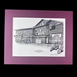 Florabama Lounge Austernbar Druck in Passepartout signiert von George Taylor und nummeriert - Bild 1 von 4