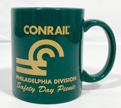 Taza de cerámica de ferrocarril CONRAIL de colección Copa División Filadelfia día de seguridad picnic usada en excelente estado Foto 1 de 4