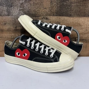 Converse x Comme Des Garcons Chuck 70 Black Low - Men’s 9 / Women’s 11 - 150206c - Picture 1 of 7