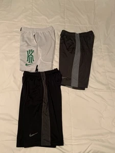 Lot Of 3 Nike Boys Athletic Shorts Mesh Youth Medium Dri Fit Loose Basketball - Picture 1 of 7