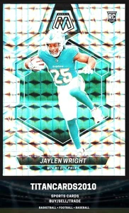 Jaylen Wright 2024 Panini Mosaic Silver Prizm Rookie RC Miami Dolphins #383 - Picture 1 of 2