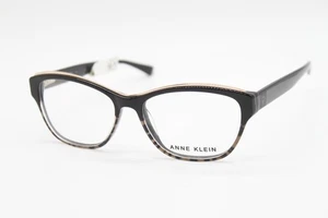 NEW ANNE KLEIN AK5067 001 BLACK ANIMAL GOLD AUTHENTIC EYEGLASSES 54-16 - Picture 1 of 4