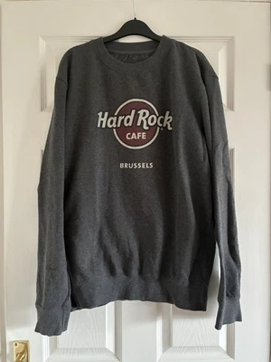 Sudadera Gris Oscuro Hard Rock Café Brussels - Talla Grande Foto 1 de 4