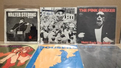 Лот из 6 7 «45 об/мин 1970-х 80-х новая волна панк синтезатор поп гараж запись w/pic рукава - Изображение 1 из 4