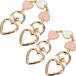 2 Pcs Extension Chain Miss Heart Strap for Bag Extender Crossbody - Imagen 1 de 12