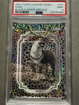 2024 Disney Topps Chrome Sven #157 Frozen Black White Speckle /101 PSA 9 - Image 1 of 2