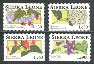 SIERRA LEONA 1993, FLORES, Scott 1657,1659-1660,1668, MNH - Imagen 1 de 1
