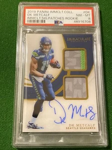 2019 Panini Immaculate DK Metcalf Rookie Patch Auto RPA PSA 9 Mint POP 2 - Picture 1 of 1