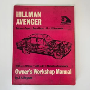 Hillman Avenger (1970 onwards) Owner's Workshop Manual by J.H. Haynes - Picture 1 of 4