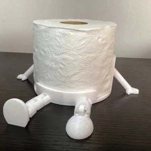 3D Printed Toilet Paper Holder Towel Roll Dispenser Bathroom Decoration - Bild 1 von 11