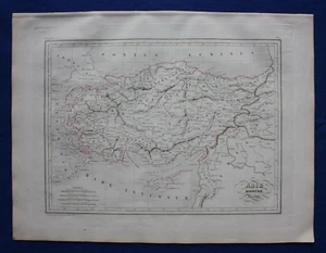 Original antique map, ANCIENT ASIA MINOR, TURKEY, Malte-Brun, 1846 - Picture 1 of 4