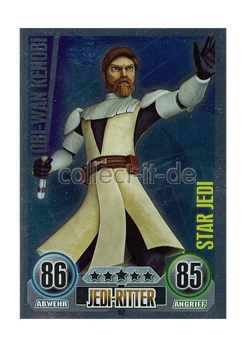 Force Attax 152 - OBI-WAN KENOBI - Jedi-Ritter - Star-Karte SERIE 1 (2010) - Bild 1 von 1