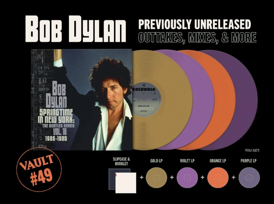 Bob Dylan Springtime in New York Third Man Records Vault #49 Colored Vinyl 4LP - Image 1 of 1