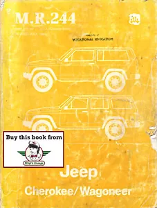 Jeep Cherokee/Wagoneer 1985 taller reparación manual de servicio mecánico MR 244 - Imagen 1 de 3