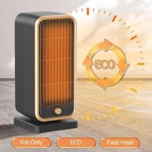 Electric Space Heater Low Energy 500W Ceramic Fast Heating Fan Heater Portable - Picture 1 of 12