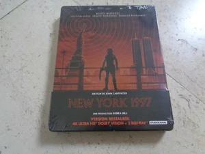 ESCAPE FROM NEW YORK 4K UHD Blu-ray SteelBook *NEW* John Carpenter Kurt Russell - Picture 1 of 5