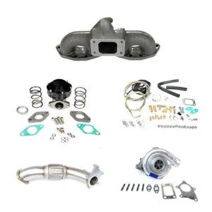 KIT DE CONFIGURACIÓN DE COLECTOR TURBO CARGADOR COLECTOR DE MONTAJE SUPERIOR 240SX S13 S14 SR20 T3T4 GT35 - Imagen 1 de 3