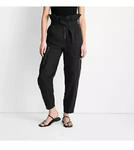 Future Collective Jenny K Lopez Women's High-Waisted Fold Over Cargo Pants sz 0 - Picture 1 of 12