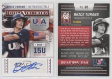 2014 Elite Extra Edition USA Baseball 15U Signatures /199 Brice Turang #20 Auto