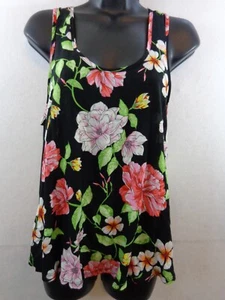 Kensie Pajama Top Women's S Black Sleeveless Lounge Top New With Tags - Picture 1 of 11