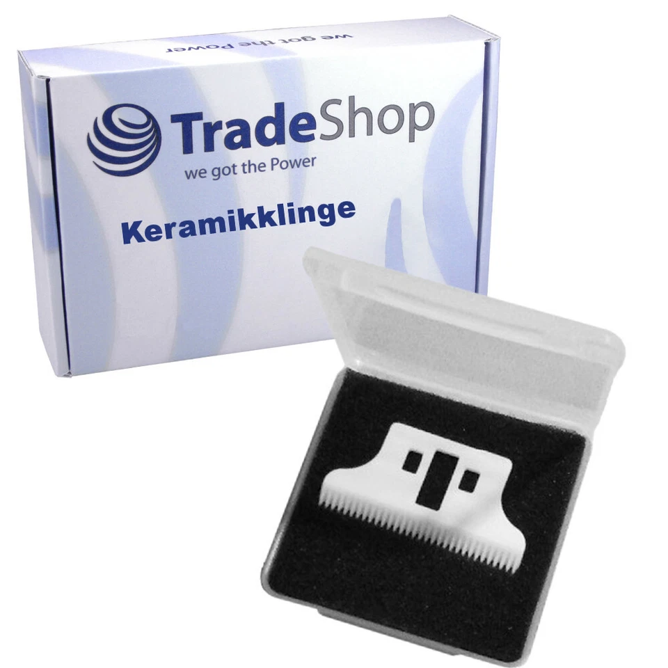 TRADE-SHOP Klinge Keramik weiß für Wahl Detailer 8081 8171 8900 8991 Haarschneidemaschine