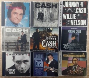 Johnny Cash CD lot x 9 Hello, I'm There You Go Hymns Willie Nelson Unchained Wal - Picture 1 of 3