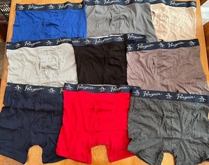 Original Penguin Mens Cotton Rich Boxer Shorts - Assorted Colours/Sizes - BNWOT - Picture 1 of 11