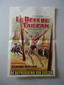 JOCK MAHONEY/LE DEFI DE TARZAN/Tarzan's 3 challenges/F825/affiche belge - Picture 1 of 1