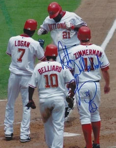 Signed  8x10  DMITRI YOUNG  Washington Nationals Autographed photo - COA - Picture 1 of 1