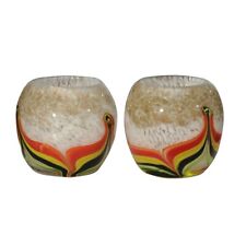 Dale Tiffany Crown Point Art Glass Candle Holder 2-Piece Set - PG10119