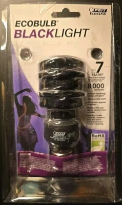 EcoBulb LED Blacklight Bulb 13W 60W Glow In The Dark Neon Vivid Art Brand New  - Image 1 of 2