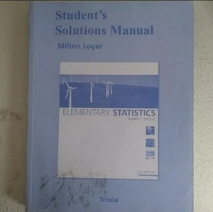 📚 Student Solutions Manual for Elementary Statistics Paperback 11th Ed - Picture 1 of 3