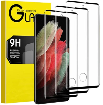 Tempered Glass Screen Protector For Samsung Galaxy S25 Ultra S24 S23 S22 S21 - Image 1 of 4