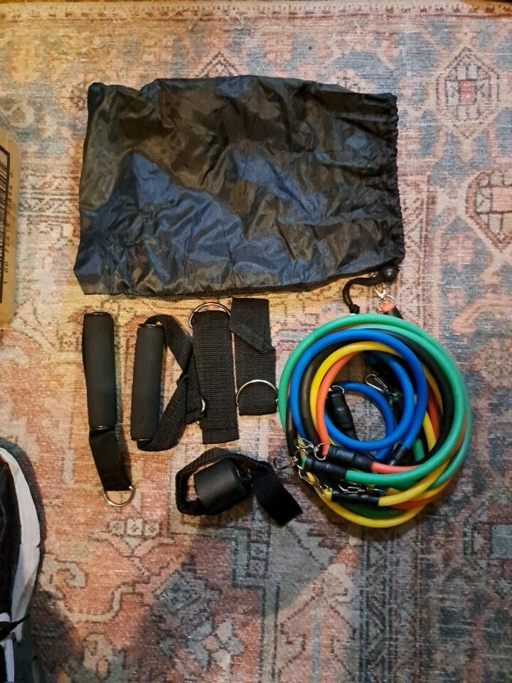 Conjunto de 11 bandas de resistência treino em casa academia abs ioga fitness treinamento  - Imagem 1 de 1
