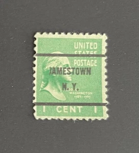 Jamestown, New York Type 61 Precancel - 1 cent Prexie - U.S. #804 - NY - Picture 1 of 1