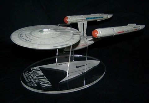 acrylic display stand for Eaglemoss XL Star Trek Discovery SNW Enterprise Cover