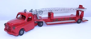 De colección Structo Fire Dept. Camión de escalera de acero prensado de extensión años 50 S.F.D. Gancho original - Imagen 1 de 24