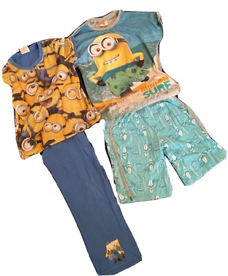 Preloved 2 Pairs kids Minions Surf Pijamas Pjs shorts top verano 5-6 años Foto 1 de 4