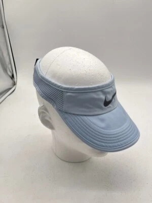 Nike Women's Blue Visor Featherlight Adjustable Golf Tennis Dri-Fit Hat - Image 1 of 4