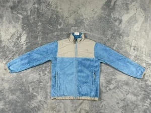 THE NORTH FACE OSO GIRL JACKET LARGE BLUE FULL  ZIP FLEECE - Picture 1 of 13