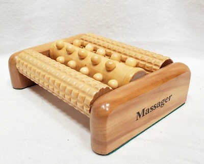 Heavy Shiatsu Wooden Foot Massager Therapeutic Muscle Massage 5"x6" - image 1 of 4