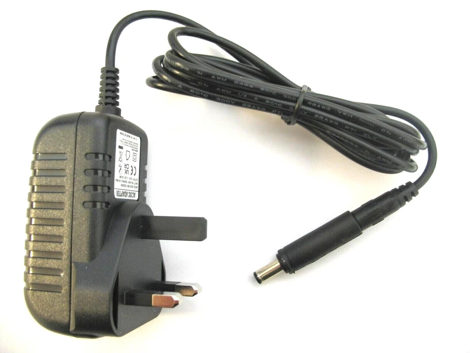 12 VOLT ACDC POWER ADAPTOR SUPPLY NEGATIVE CENTRE POLARITY TIP 1 AMP/2 AMP/3 AMP - Image 1 of 1
