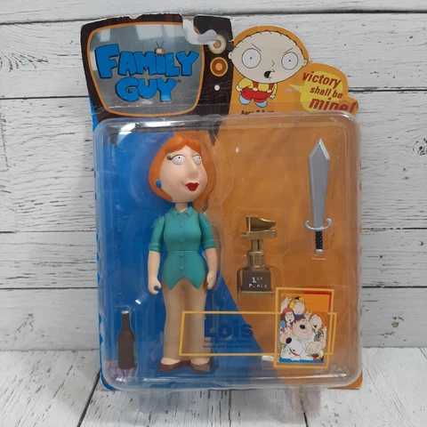 Family Guy LOIS GRIFFIN Action Figure Series 1 Mezco 2004 Sword Funnel Trophy Cover