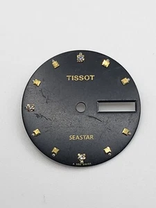 Original Tissot Seastar Jewel Automatic Watch Face Dial Replacement Part 25.51mm - Picture 1 of 5