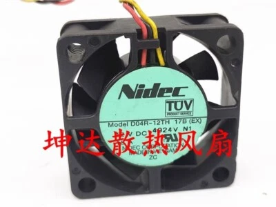 NIDEC D04R-12TH 17B(EX) 12V 0.15A 4cm 4015 Cooling Fan - Image 1 of 2