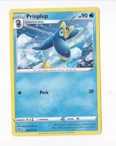 2022 Pokémon Stage 1 PRINPLUP HP 90 036/172 Evolves from Piplup - Picture 1 of 1