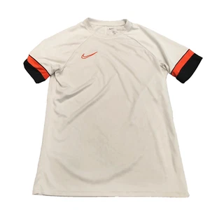 Nike Dri-fit Camisa Para Hombres Grande Blanca Swoosh Manga Corta Deportes Fútbol Poliéster - Imagen 1 de 8