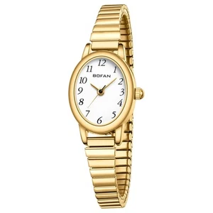 Small Gold Watches for Women Easy Read Ladies Quartz Wrist Watch with Stainle... - Picture 1 of 6