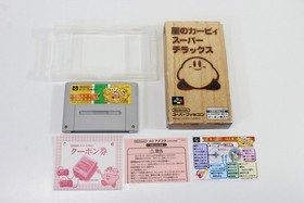 Kirby Super Deluxe Star Boxed No Manual W/ Command Card SFC Super Famicom Japan