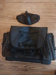 Borsa a tracolla Samurai Tactical Fish nuova senza etichette Surfcast nera antracite 17x11x10 - Foto 1 di 8
